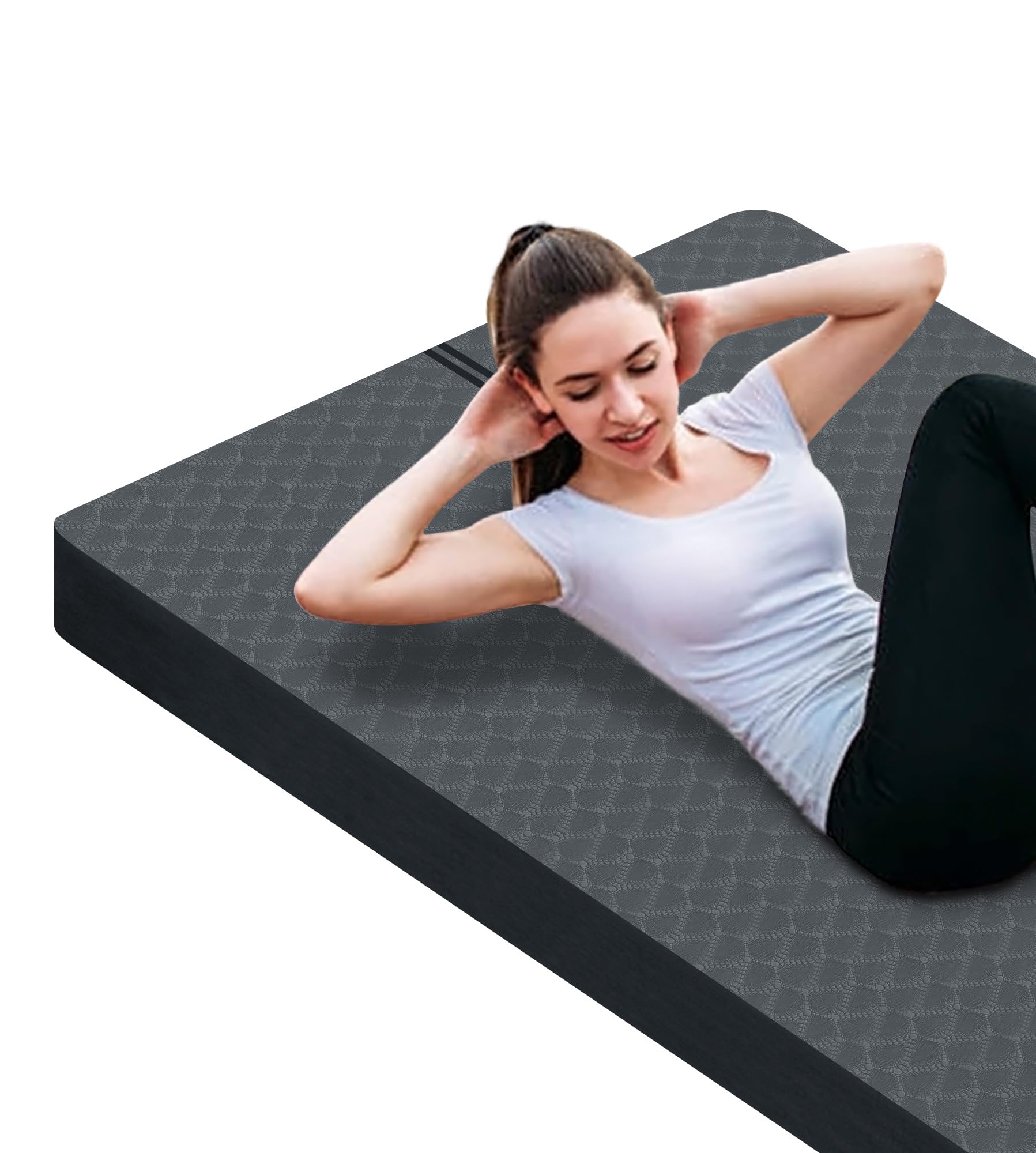 nuveti Grande tappetino da yoga, spessore 15 mm/20 mm/30 mm, tappetino da allenamento per fitness, yoga, pilates, stretching ed esercizi a pavimento, per donne e uomini, con borsa per il trasporto e