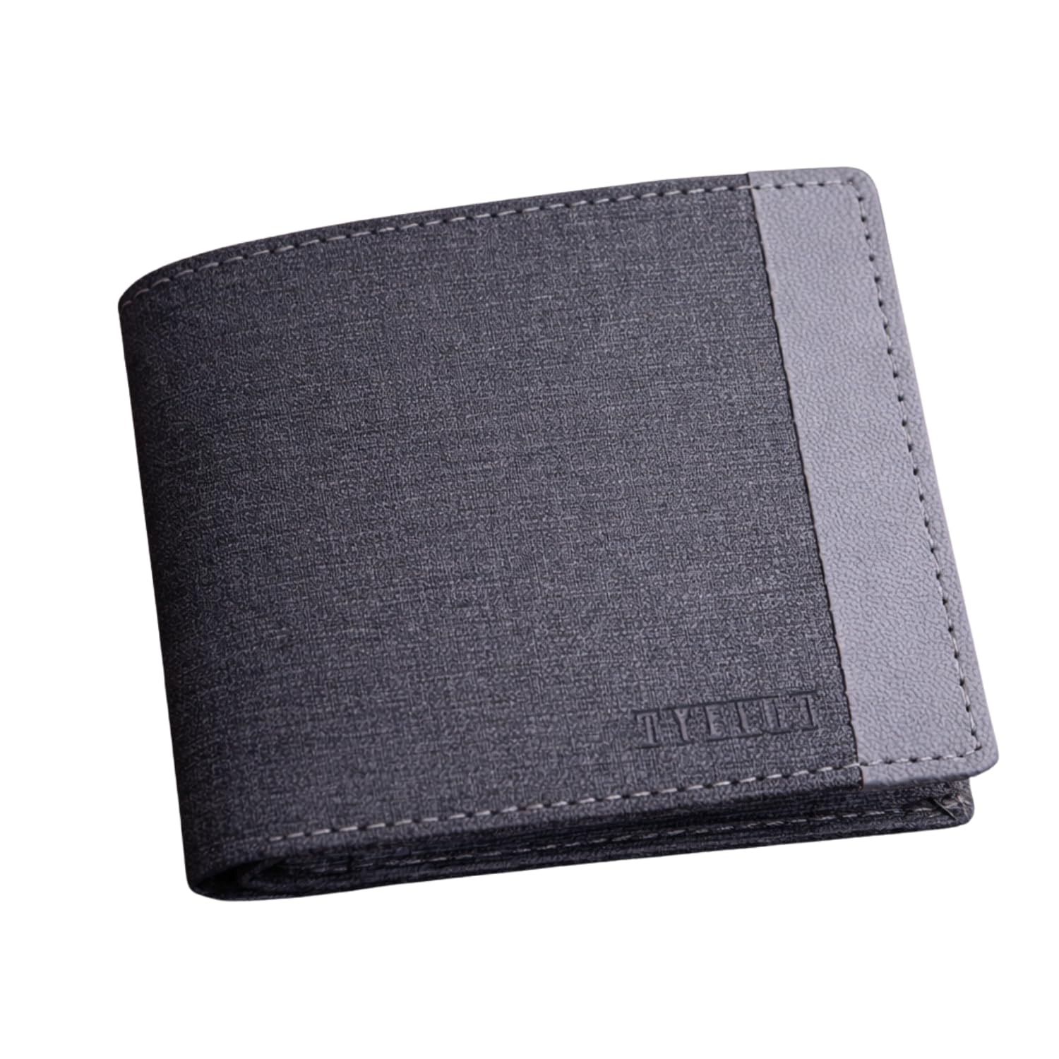 PU Denim Men’s Wallet | Premium Dark Grey Bi-Fold Wallet for Men | Stylish Denim Wallet with Multiple Card Slots-image-33