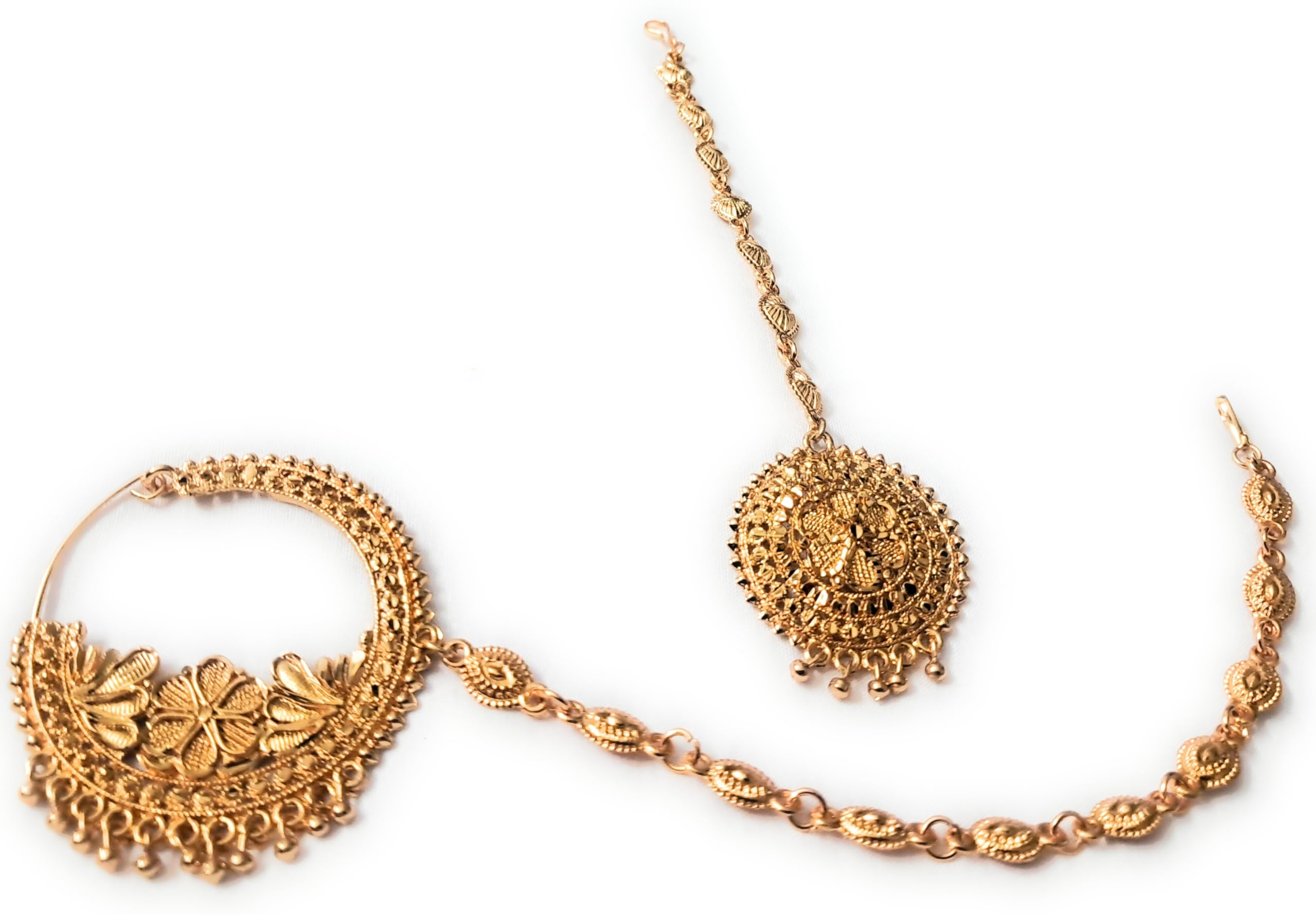 Traditional Nath and Tikka Set for Women (B0D63CB7RN) Amazon Price History, Amazon Price Tracker