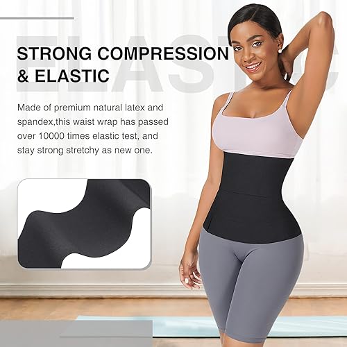 Vista 5 de FeelinGirl Waist Trainer Wrap for Women Tummy Control Waist Shaper with Loop