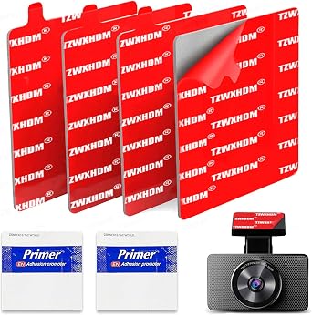Square Adhesive Double Sided Tape for Suction Cup Mount, 4Pcs 2.84"