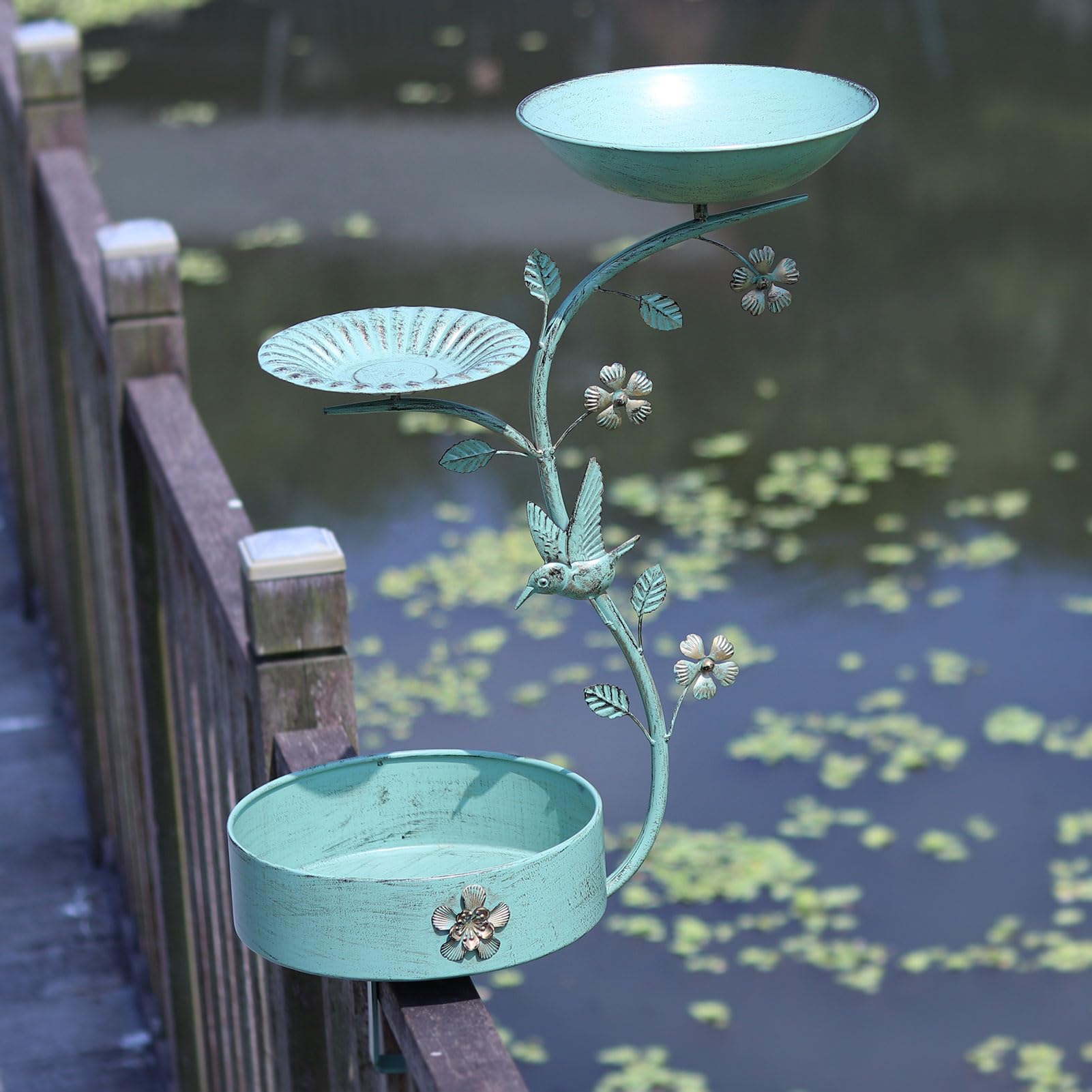 HLQMFHT Deck Bird Bath