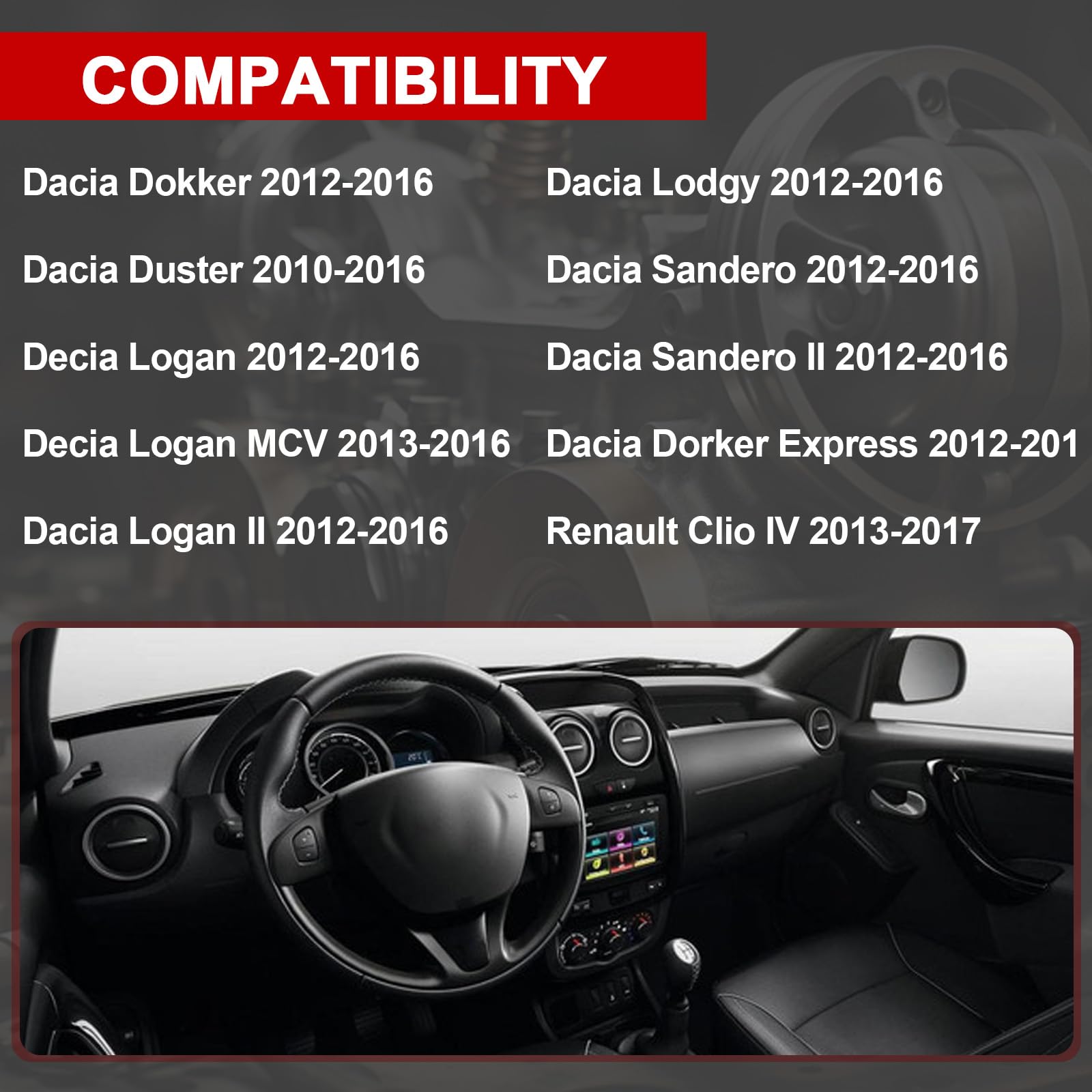 Interruttore Del Piantone Dello Sterzo Compatibile Con Dacia Dokker Duster Logan Lodgy Sandero Clio, Interruttore Indicatori Di Direzione 8201167988 681726046r 255405056r