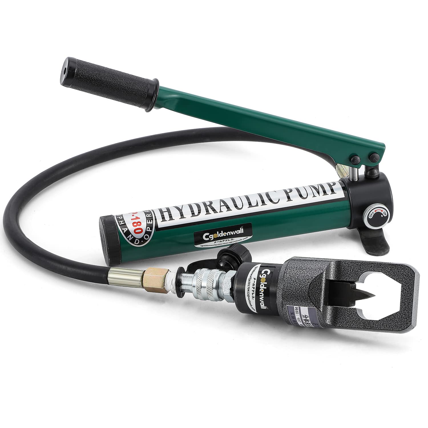 CGOLDENWALL ナットブレーカー 油圧式 適応ナットサイズ8~24mm 気楽に錆びたナットを割れる (ポンプあり)