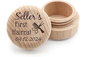 Custom Wooden First Haircut Curl keepsake