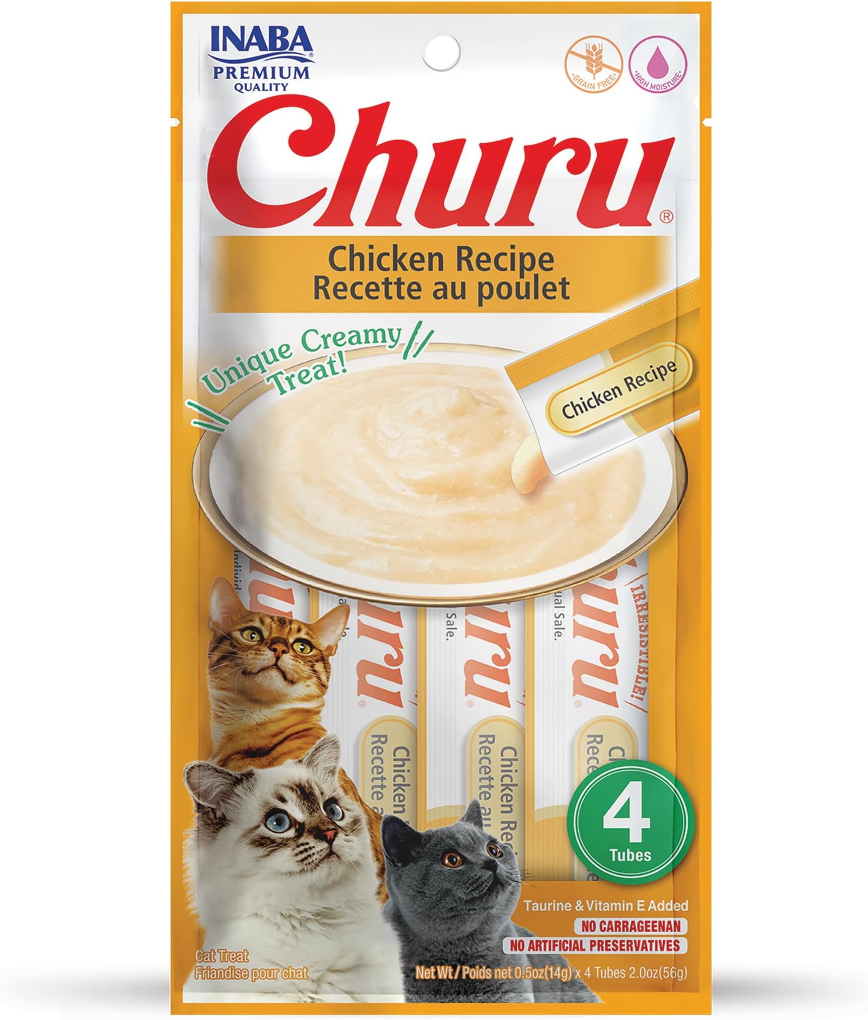 Inaba Churu Chicken 56 GMS - 4 Tubes Per Pack