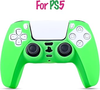 Kontorland PS5 Gamepad Compatible Silicone Case - Color Chaos Green Energy