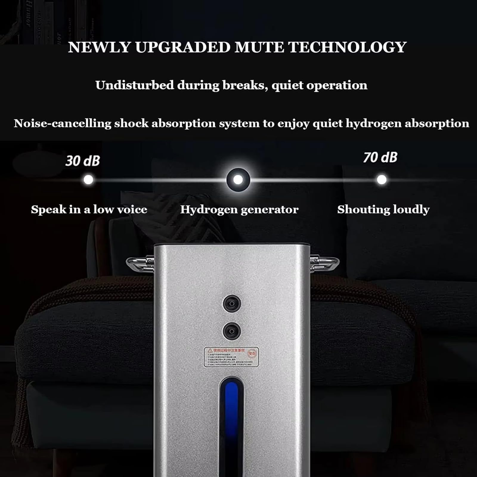 Wysokowydajne Urządzenie Do Oddychania Wodorem, Generator Wody Wodorowej I Inhalator Do Codziennego Użytku, Inhalator H2 Z Dwoma Portami O Czystości 99,99% 450ml/min