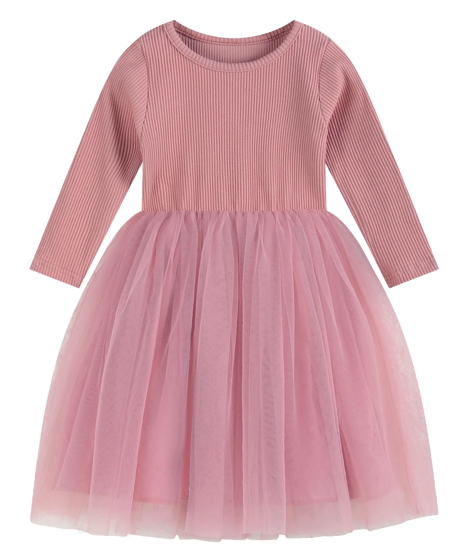 GSVIBK Baby Girls Tutu Dress Sleeveless Toddler Cotton Tulle Skirt Princess Party Prom Dresses