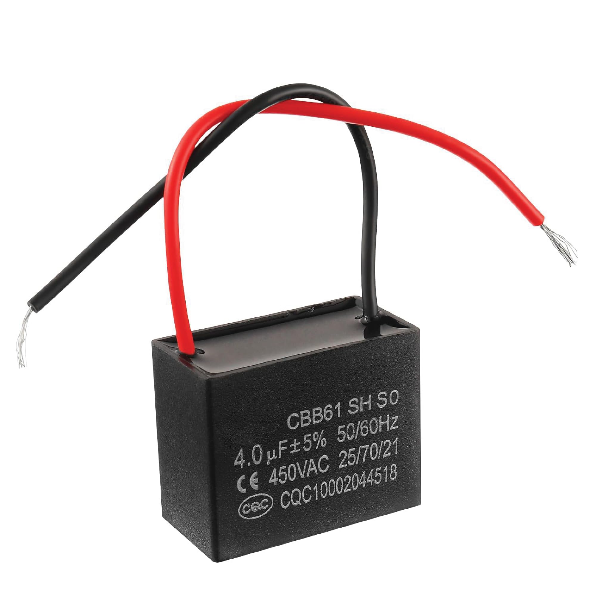 Condensatore di marcia spunto motore CBB61 4uF 450VAC 50/60Hz