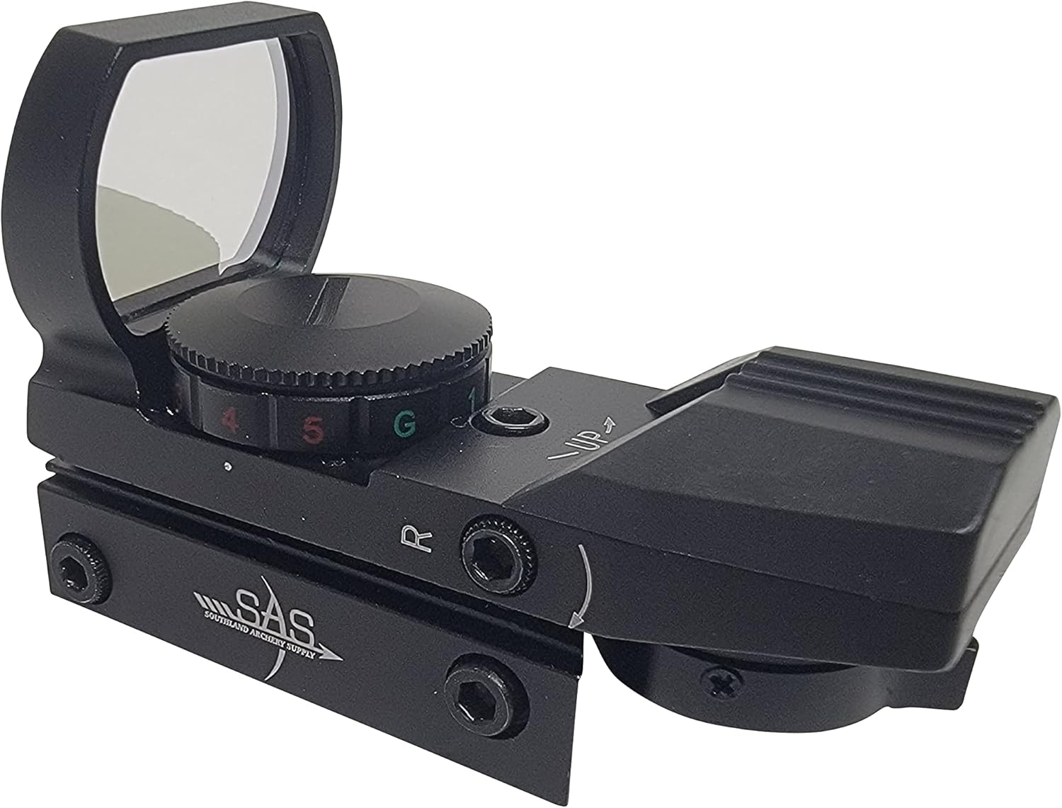 SAS 1x22x33mm Aluminum Tubeless Reflex Red Dot Scope Sight Weaver Rail for Crossbow, Pistol, Handgun, Paintball, Airgun and Airsoft