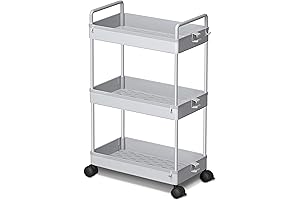 Ronlap 3-Tier Rolling Storage Cart: Space-Saving Solution for Every Room