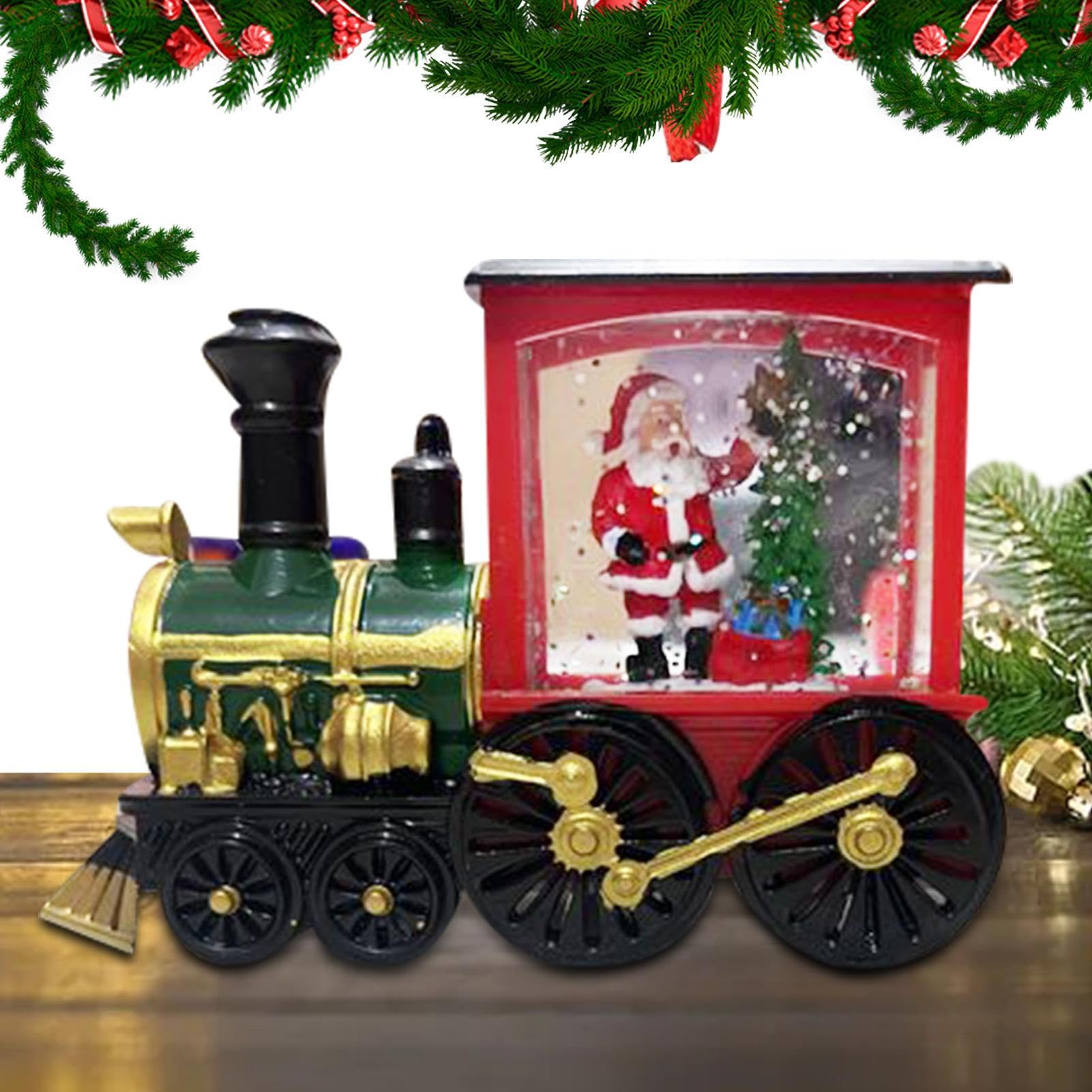Amazon.co.jp: クリスマス列車の装飾 | 絶妙な雪だるまスノードーム 