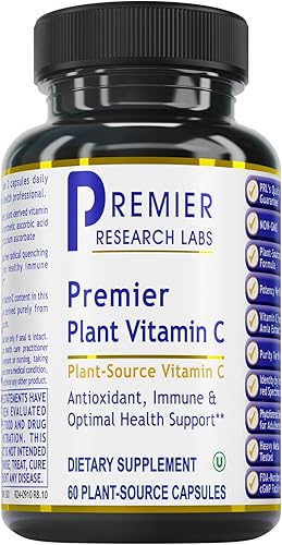 Premier Research Labs Vitamina C - Vitamina C de nutrientes integrales - Apoya el sistema inmunológico - Suave con el estómago - Actividad
