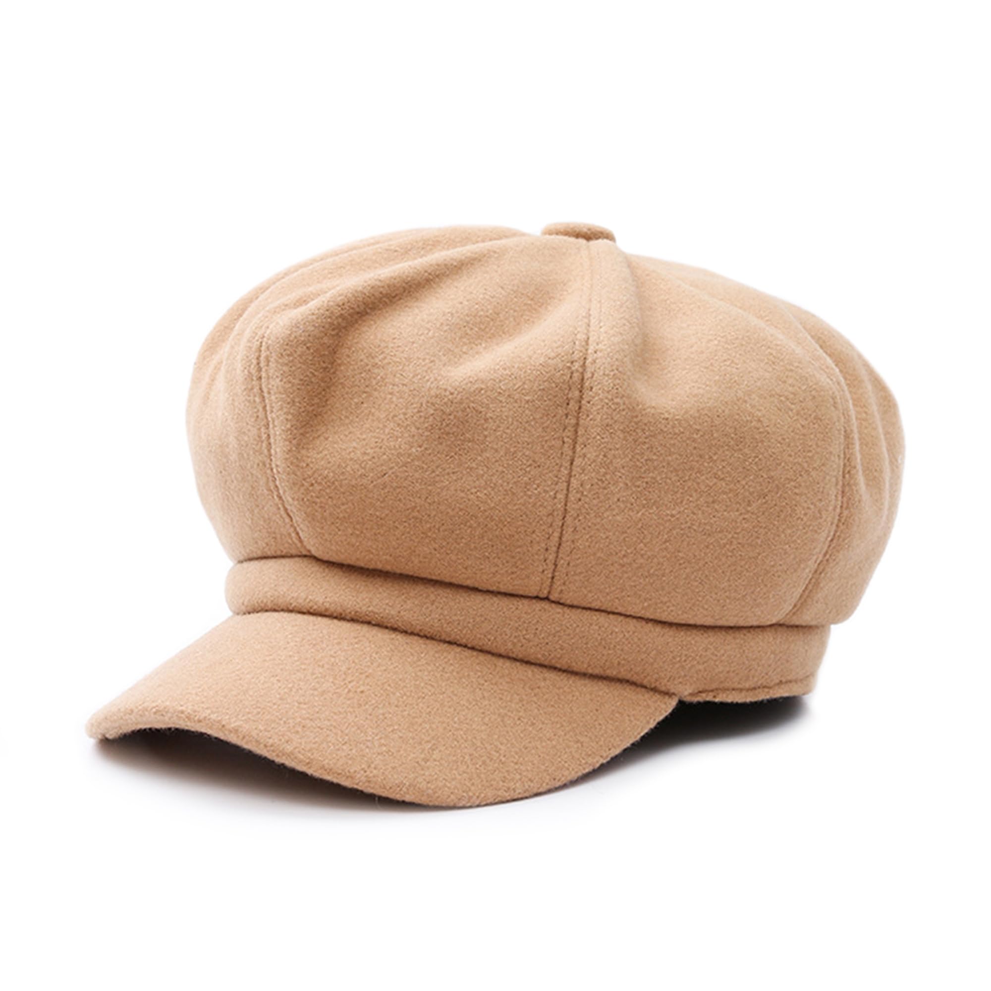 Elegante Mujer Gorra Boina Primavera Otoño Invierno Viajar Vacaciones Compras Ocio Beret Gorra de Boina Ajustable 54-60CM Cómodo Mujer Sombrero Octogonal