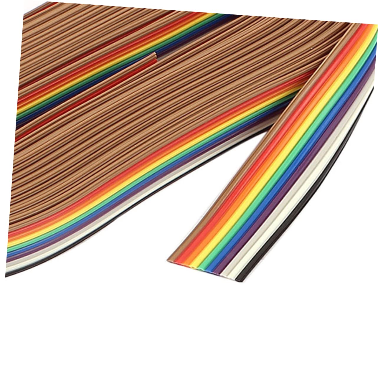 LIFKICH 10-pin Rainbow Cable Rehearsal Line 2 Rolls 10m Each Flat Ribbon Cable
