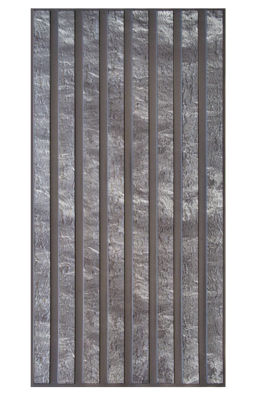Grace Baltic Misty Slats Premium 3D Wall Panels, Wall Cladding, Pvc Coating, Wall Decoration, 1 Mm Thick Elastic Wall Stickers (Misty Slats)