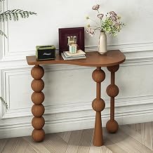 Creative Solid Wood Wall-Leaning Irregular Console Table