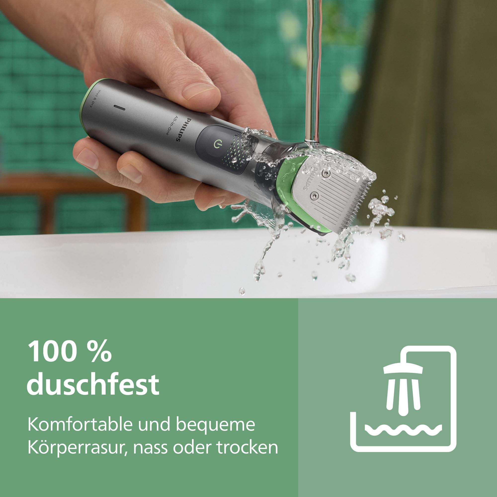PHILIPS Multigroom 7000 Herren Barttrimmer Haarschneider 19-teilig selbstschärfende Klingen 26 Längeneinstellungen MG7962/30