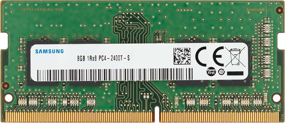 Samsung 8GB DDR4 2400 MHz PC4-19200 (PC4-2400T) CL17 SODIMM 1Rx8 Rank único 1,2V 260-pinos Memória RAM para laptop, notebook