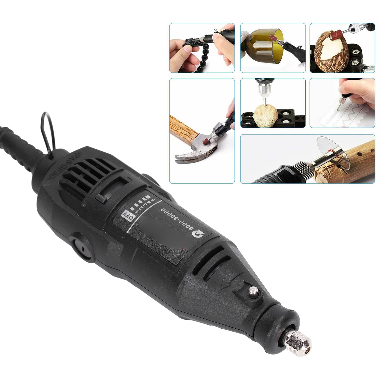 Krost Multipurpose Mini Electric Die Grinder Rotary Tool And Accessory Kit For Carving Orange