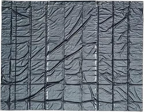 Vista 29 de Mytee Products Lonas planas para camiones Lona de maquinaria de acero 30' x 30' - Negro