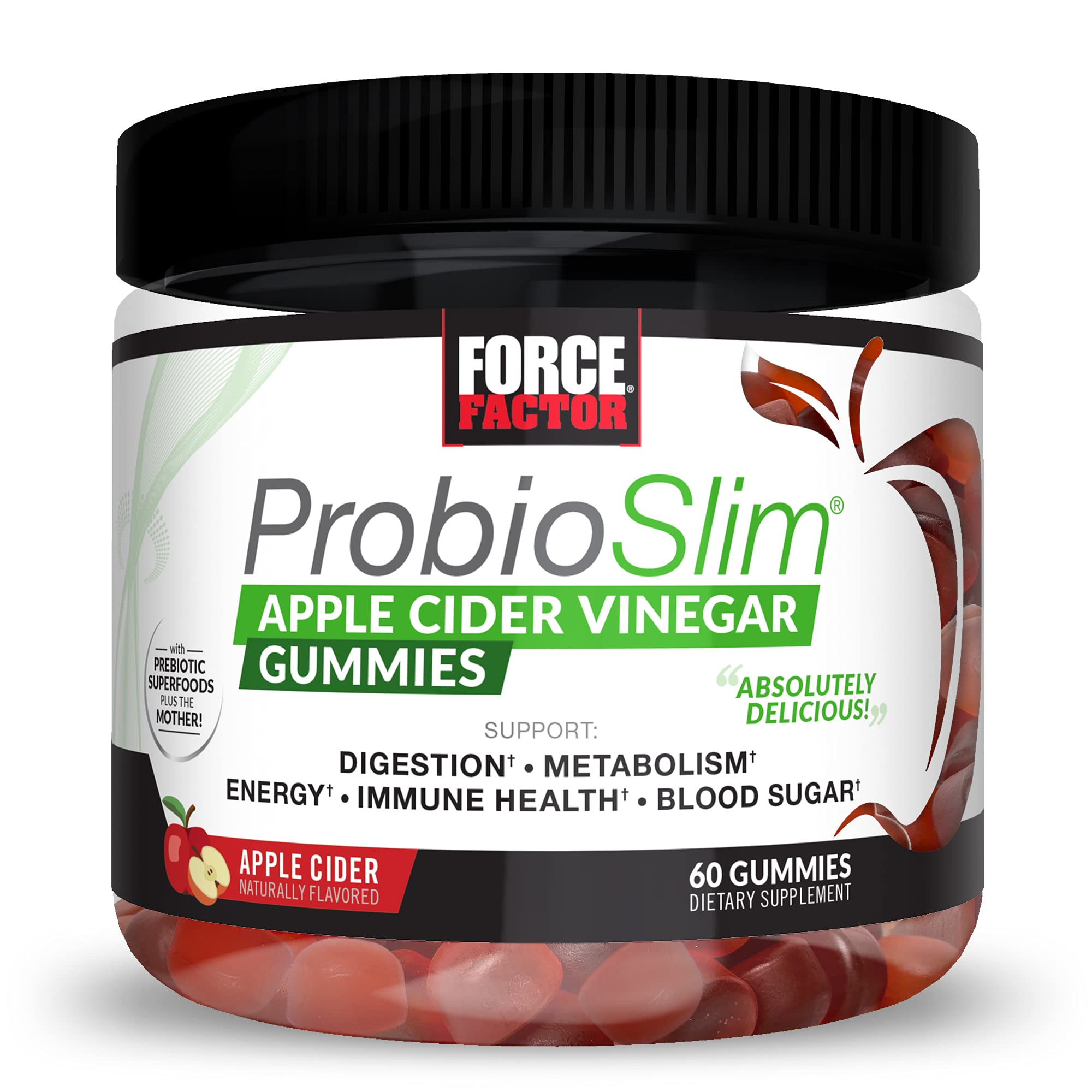 Buy Force Factor ProbioSlim Apple Cider Vinegar Gummies with Apple