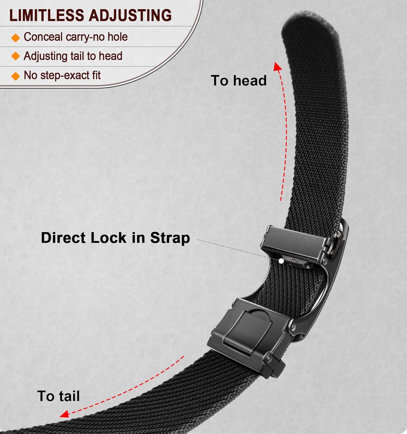 KS Mens Belt 2 Pack, Ratchet Elastic Belt Stretch Nylon For Men Casual Golf Sports,Stepless Precise Fit