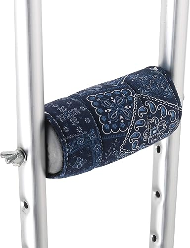 Miniatura 4 de TOMMHANES AMISGUOER Almohadillas para muletas para axilas, almohadilla de muleta, cubierta de agarre de mano, lavable, tamaño único, varios colores