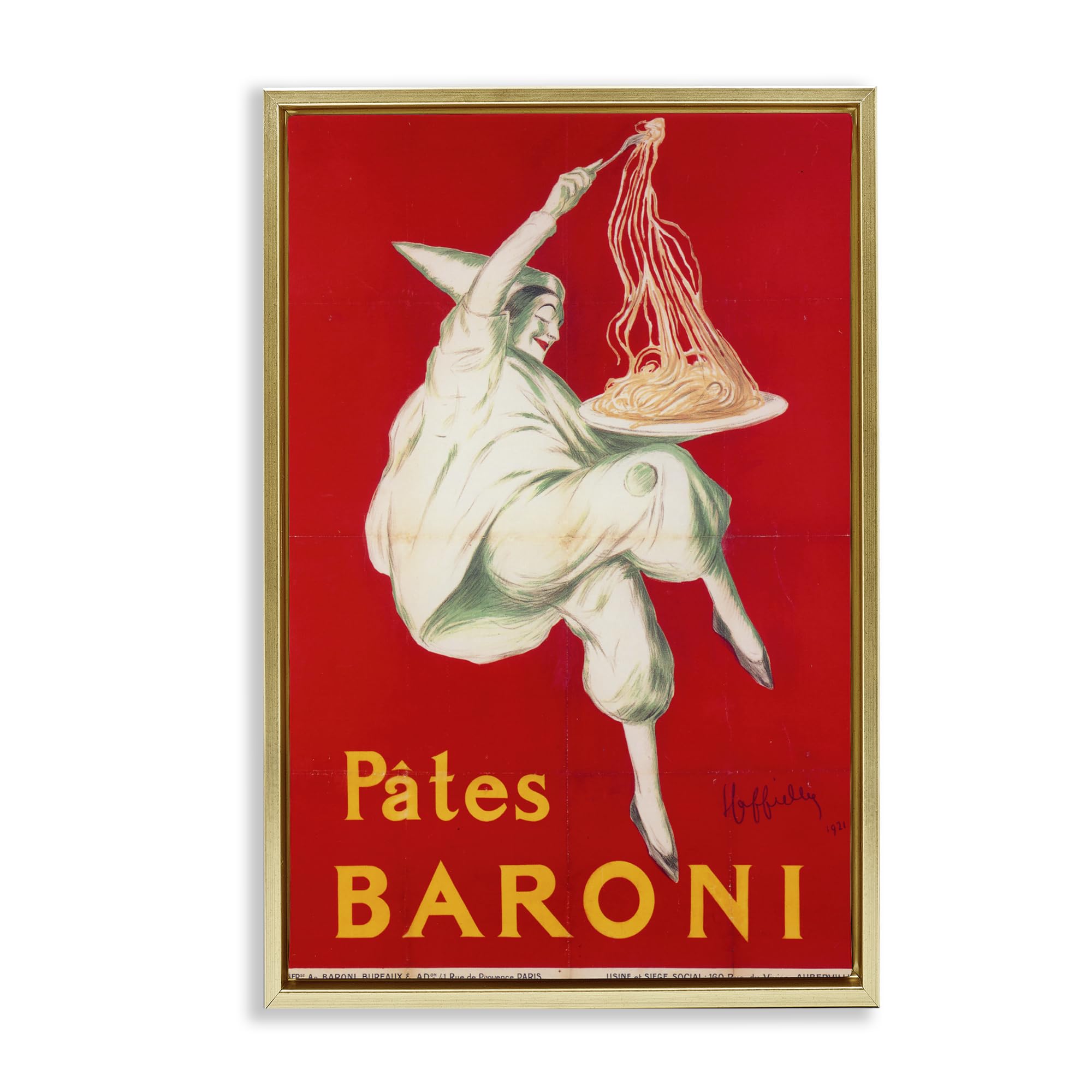 'Pates Baroni Advertisement'| Floating Frame Canvas Art