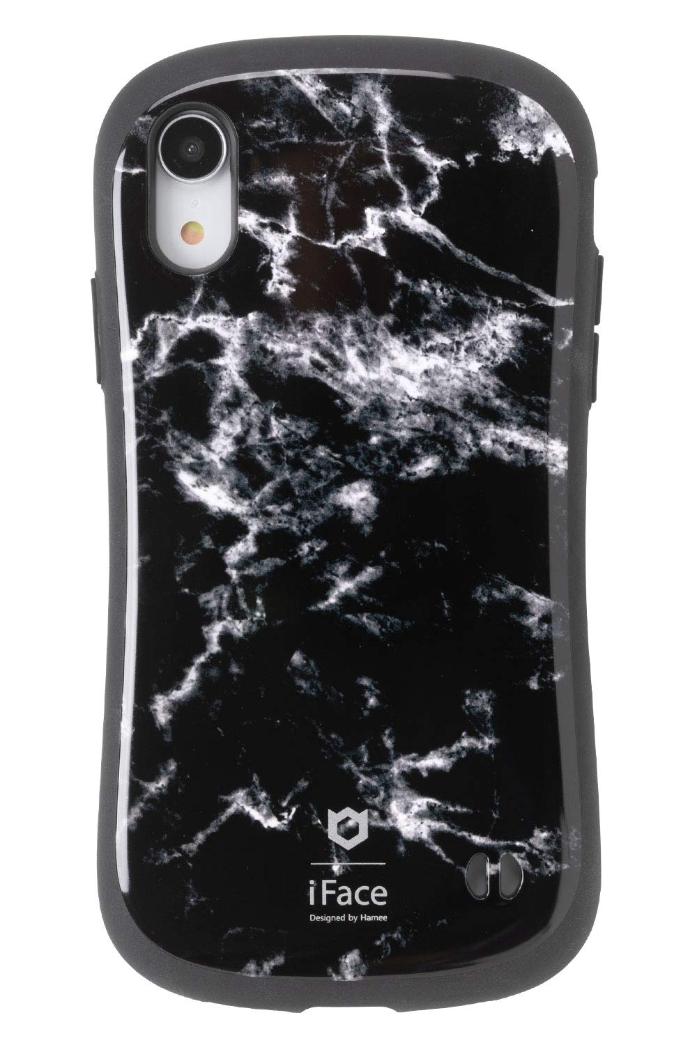 Amazon.co.jp: iFace First Class Marble iPhone XR ケース [ブラック 