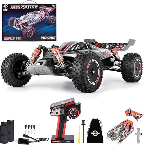 Limodgo Coche RC rápido para adultos, 112 Hobby RC Cars, 4x4 de alta velocidad, 35 MPH, camiones todo terreno, auto de control remoto rápido