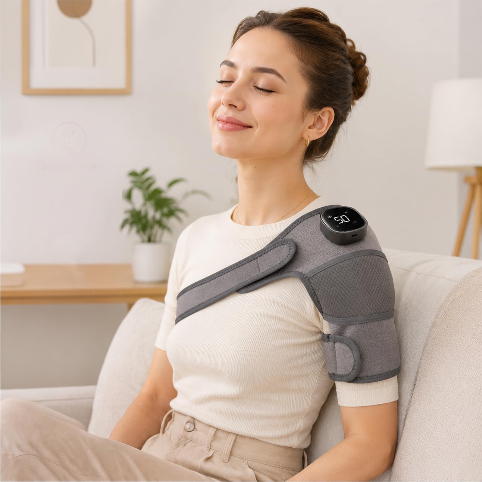 Hewelth Triple Method Schulter-Massagegerät, Hewelth Triple Method Shoulder Massager, Hewelth Schultermassage für Zuhause Büro und Unterwegs