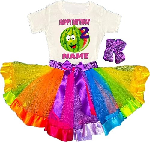 Coco Birthday Party 2nd Birthday Tutu Outfit Girl Birthday Shirt Personalized Rainbow