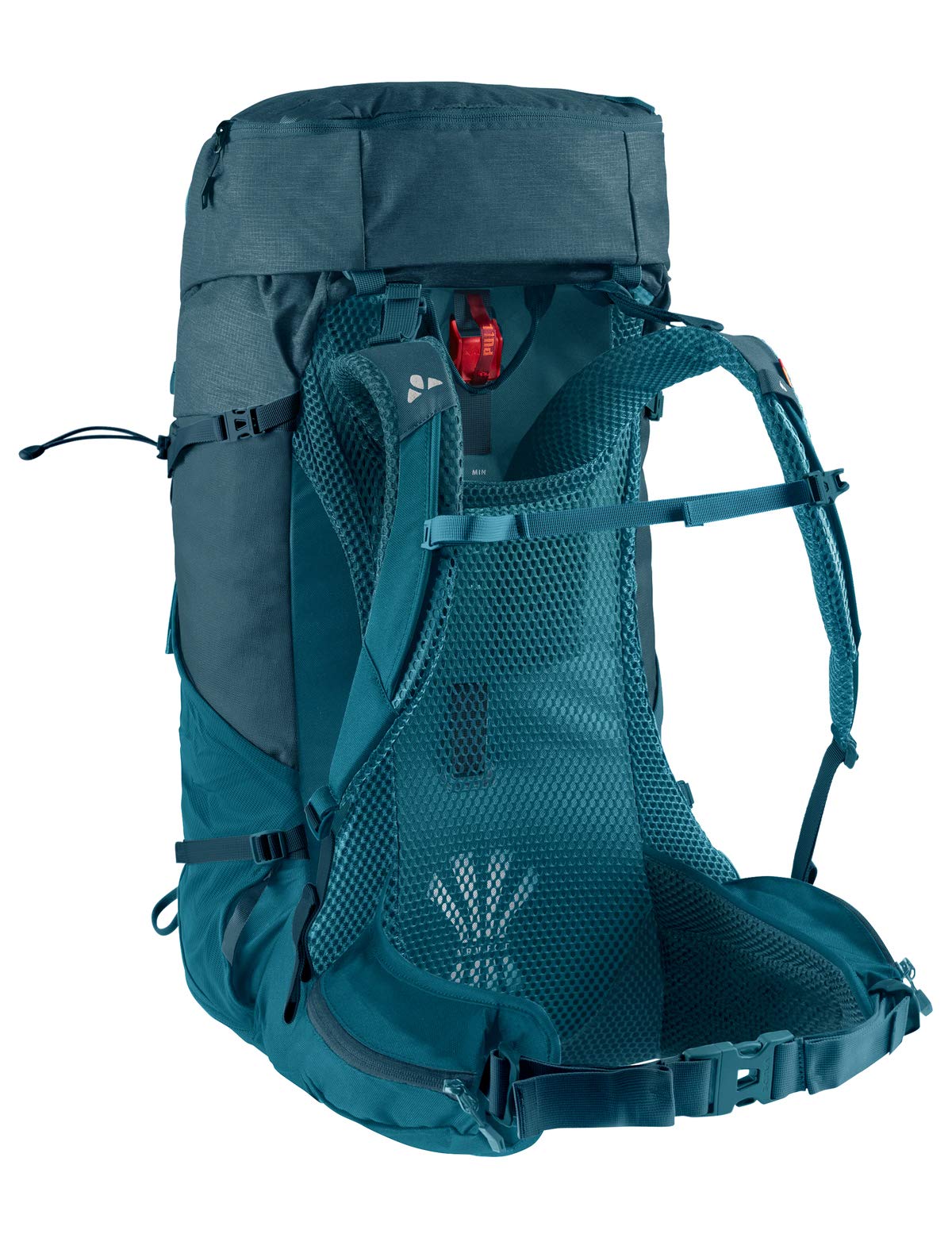 VAUDE Brenta plecak turystyczny 44 + 6 l, wodoodporny plecak dla kobiet i mężczyzn, wygodny plecak trekkingowy ze zintegrowanym pokrowcem przeciwdeszczowym, praktyczny podział przegródek
