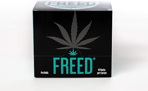 FREED - Cigarrillos de hierbas - Hierbas 100% naturales - 1 caja cuadrada (10 paquetes por caja) - 120 humos por caja - Sin tabaco y sin nicotina
