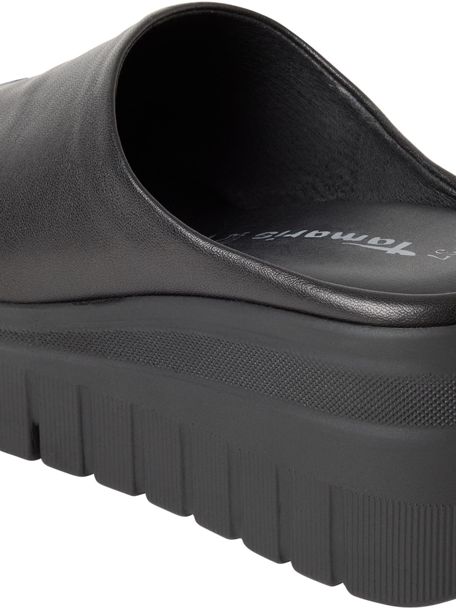 Tamaris Mule femme à talon compensé en cuir