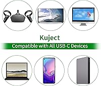 Vista 8 de Compatible for Oculus Quest 2 Link Cable 16FT Kuject VR Headset Cable for Oculus Quest 2 Quest 1 USB 30 Type A to C High Speed Data Transfer