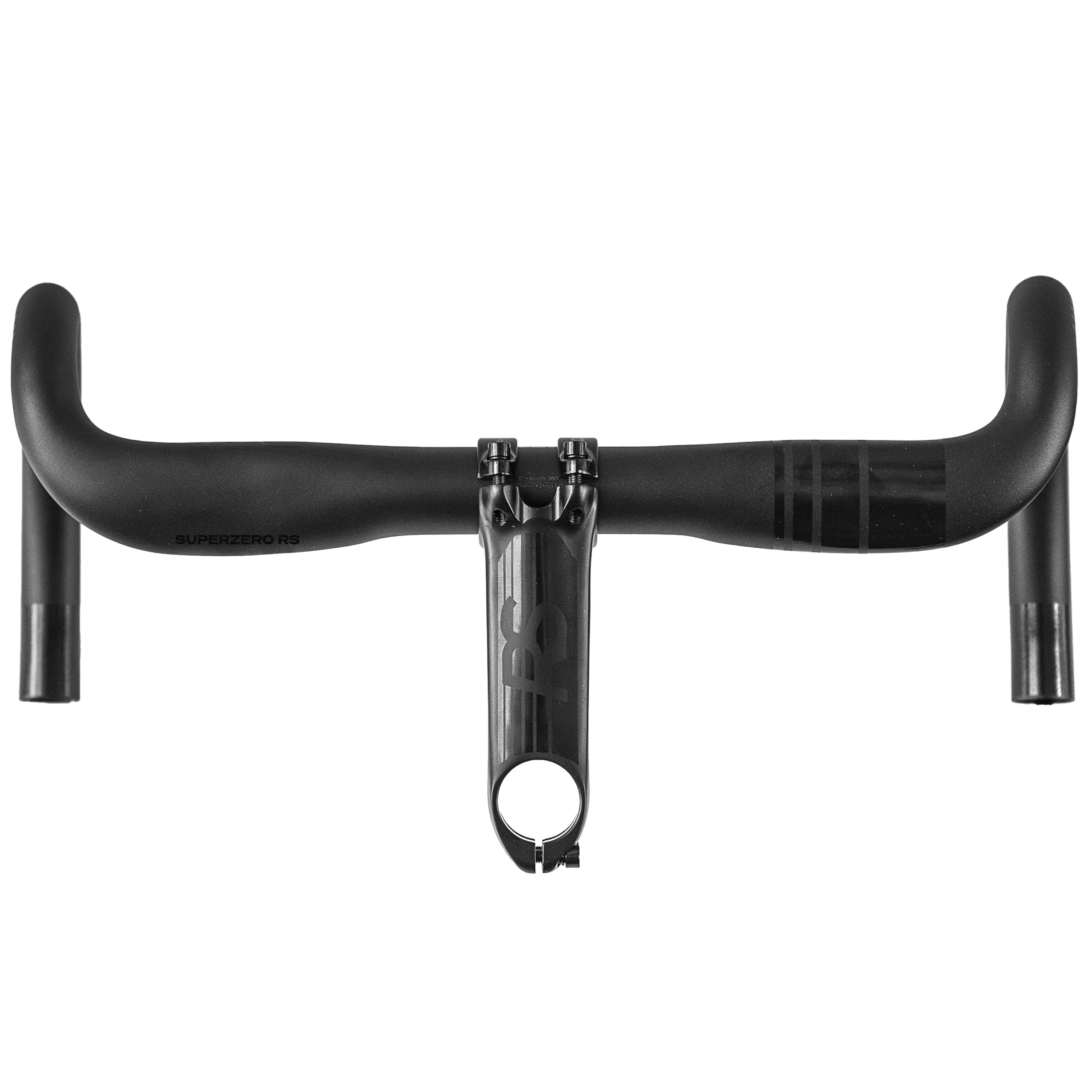Deda Elementi Superzero RS Alloy RHM-Evo Manubrio, PoB (lucido su nero), 38 cm