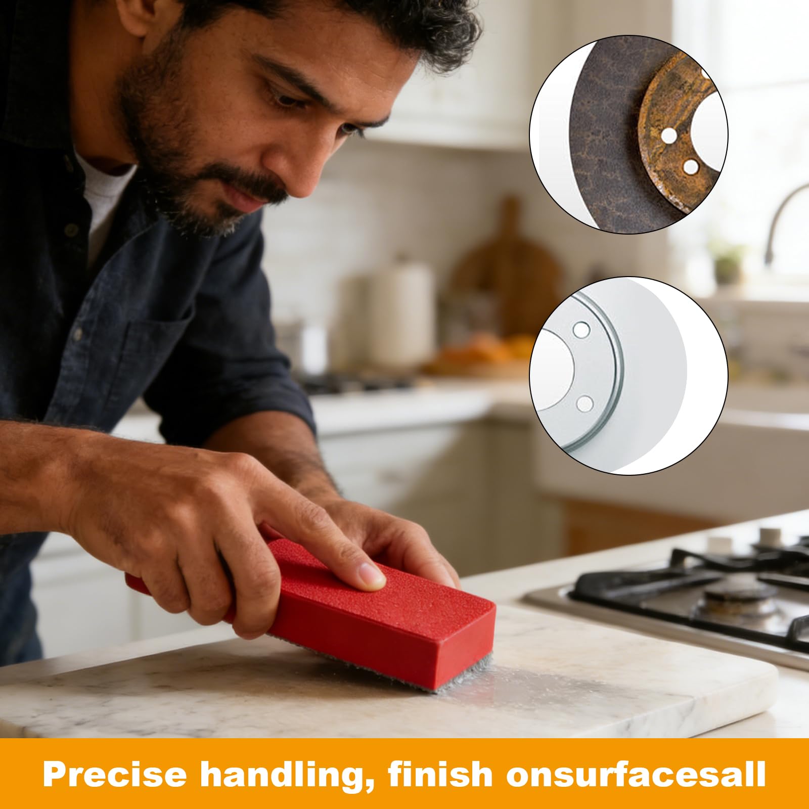 6 Pezzi Dischi Abrasivi Diamantati, per Levigare Piastrelle E Vetro, per Piastrelle In Pietra e Ceramica, Vetro, Levigatura e Rifinitura Con Diverse Grane, 60#, 100#, 200#, 400#, 600#, 1000#