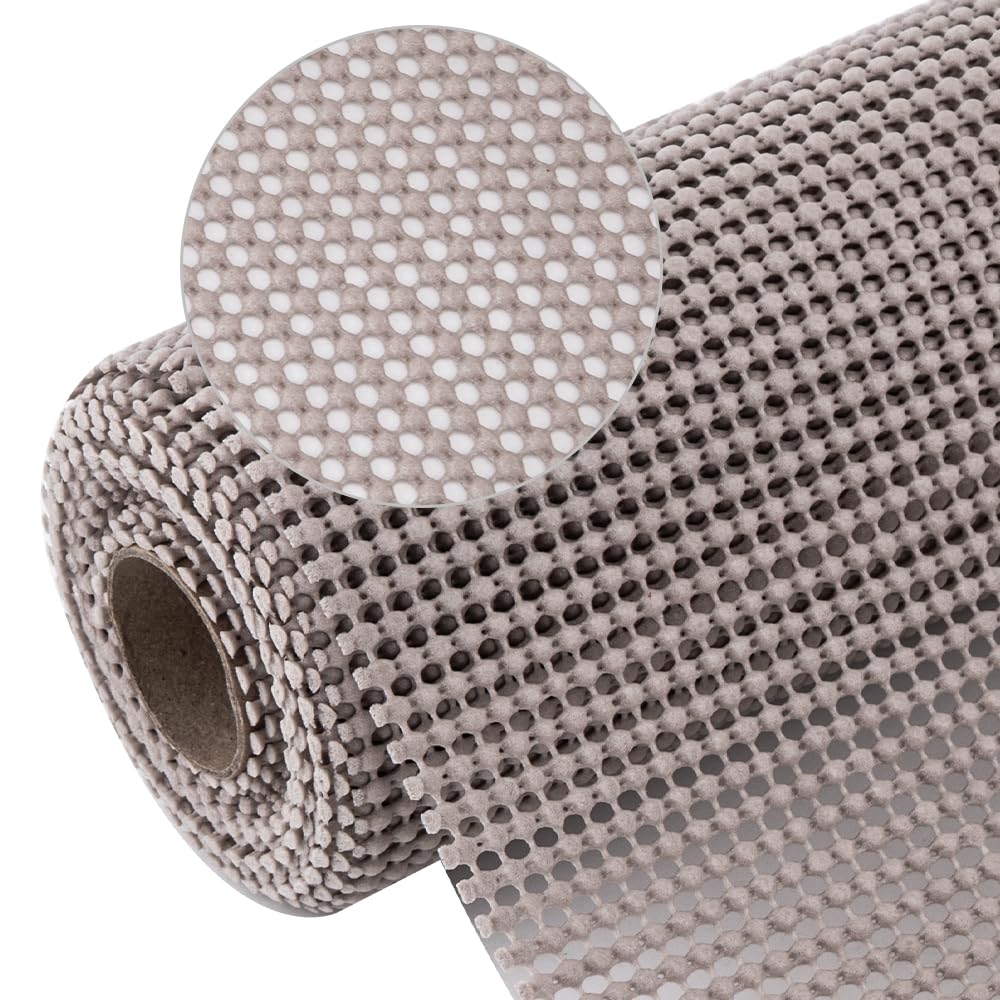 Corodo Shelf Liner, 17.5 Inches x 20 Feet Strong Grip Drawer Liner Non Slip Shelf Liners for Kitchen Cabinets Non-Adhesive, Durable Cabinet Liner for Shelves Kitchenware Pantry