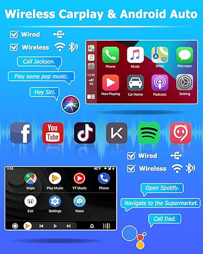 Miniatura 11 de 5G WiFi [2+64G] Hikity Android 15 Estéreo de coche para 2001 2002 2003 2004 2005 Honda Civic Radio inalámbrica Carplay Android Auto, pantalla táctil