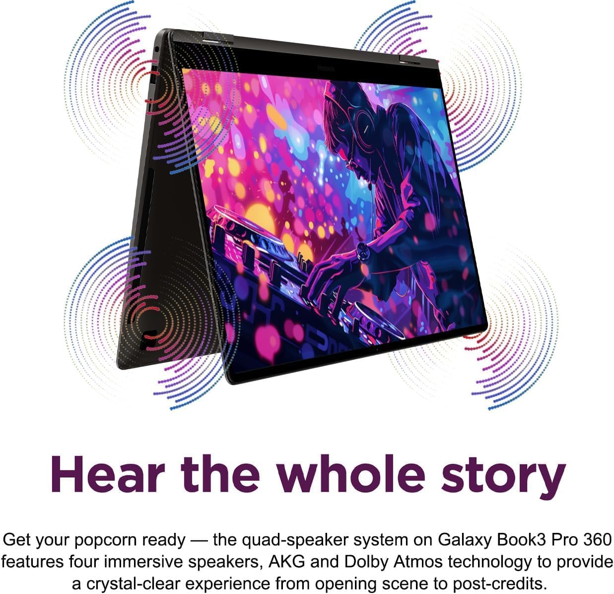 Samsung Galaxy Book3 Pro 360 2-in-1 Laptop (16" 3K Touchscreen, Intel 12-Core i7-1360P, 16GB RAM, 512GB SSD, S Pen) AMOLED ,Business, Creator, Designer, Backlit, FP, Win 11 Pro, French KB, NP960QFG