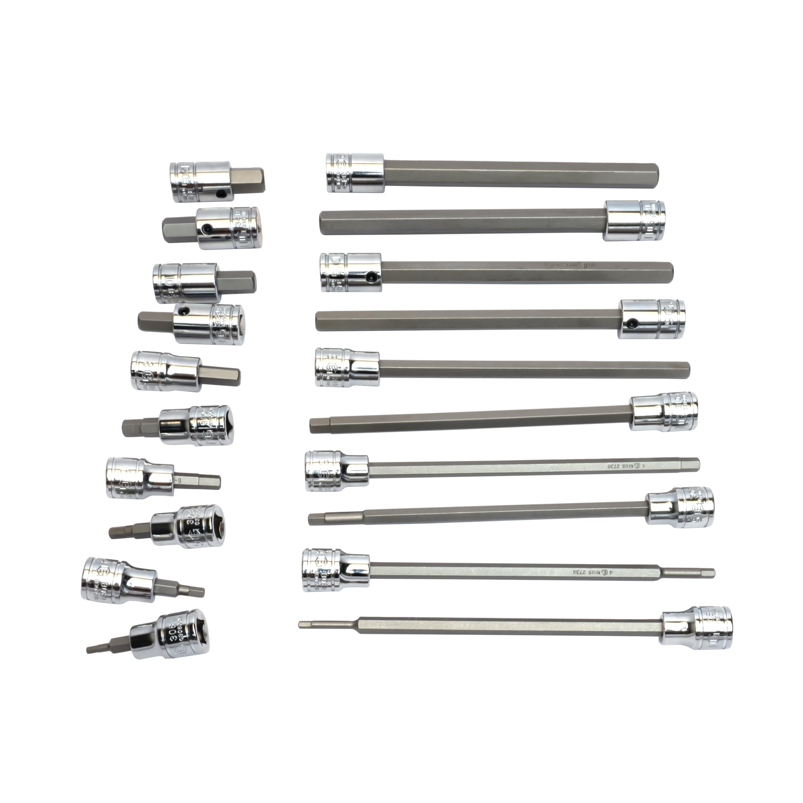 Genius Tools bs-320hmx 3/20,3 cm Drive Metrisches Bit Stecknuss Satz, 20