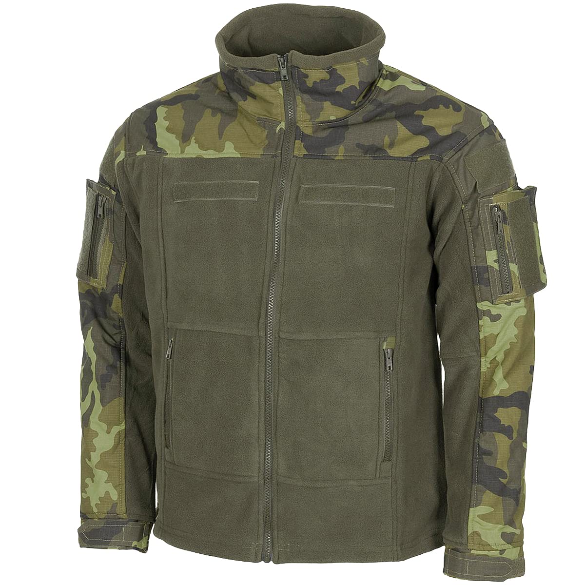 MFH US Combat Fleece Jacket Czech Woodland size M
