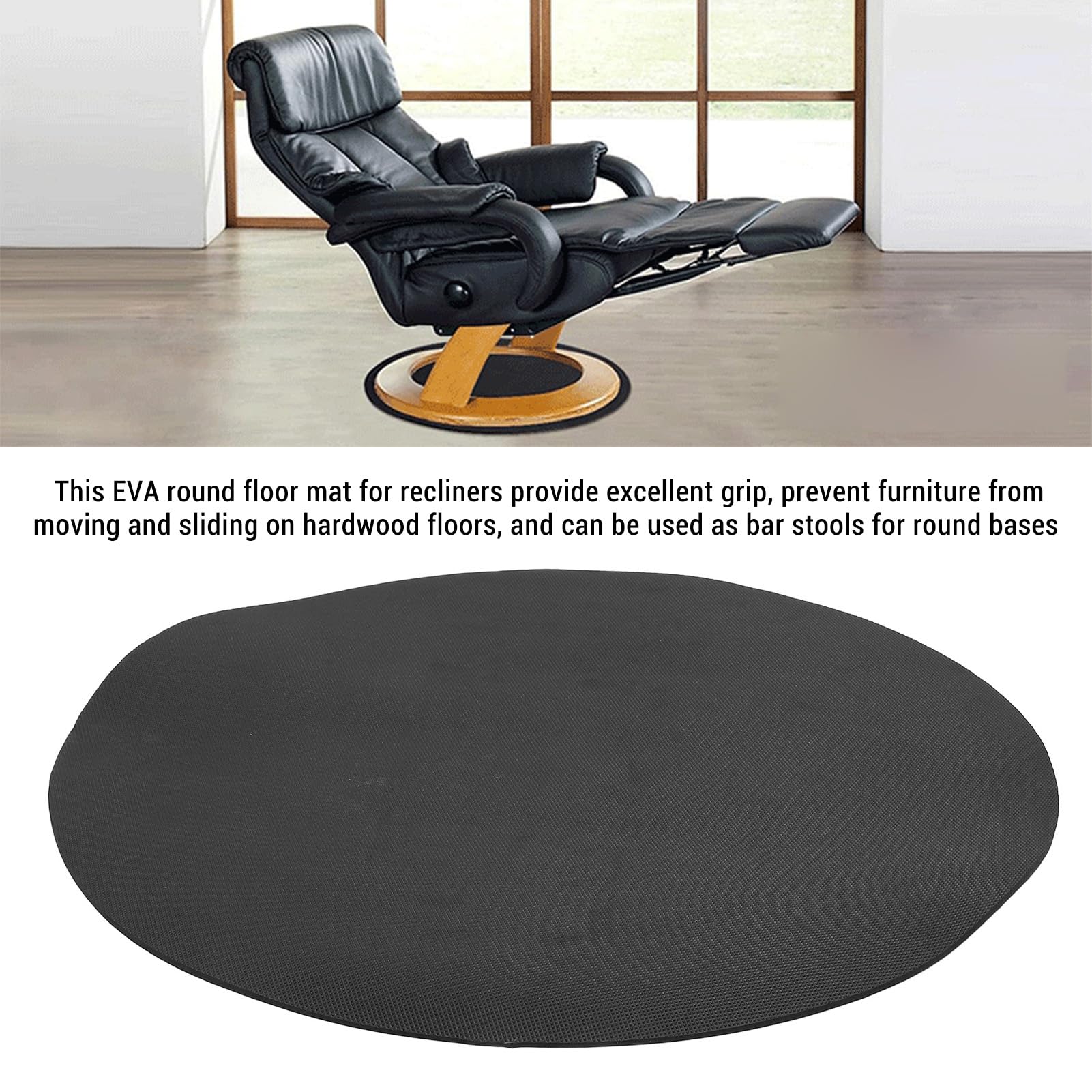 Almohadilla Redonda Antideslizante para Agarre de Muebles, Almohadillas reclinables para Pisos de Madera Dura, Almohadillas Antideslizantes para Muebles, Protectores de Piso para