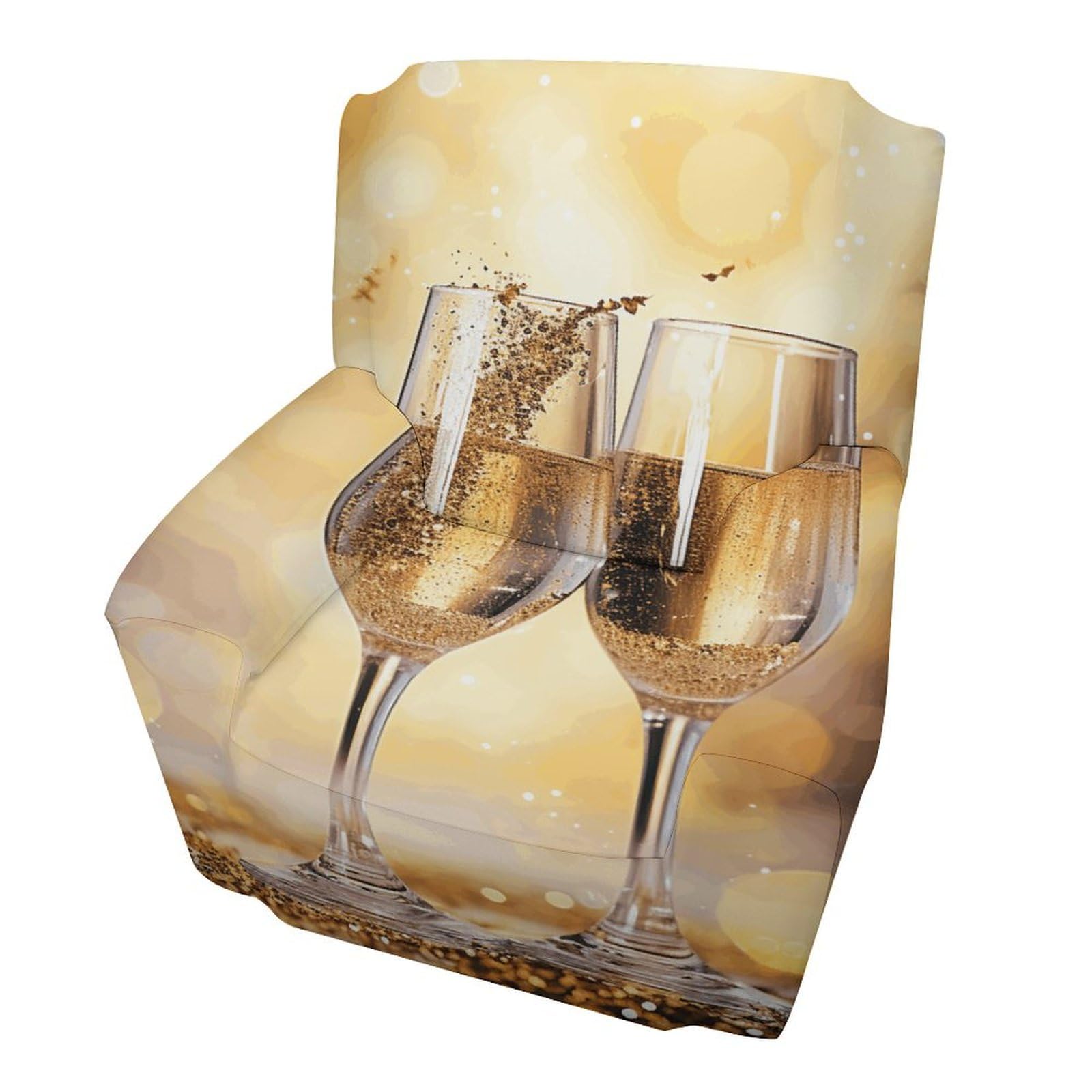 Housse de canapé extensible imprimée salon convivial taille 81-119cm