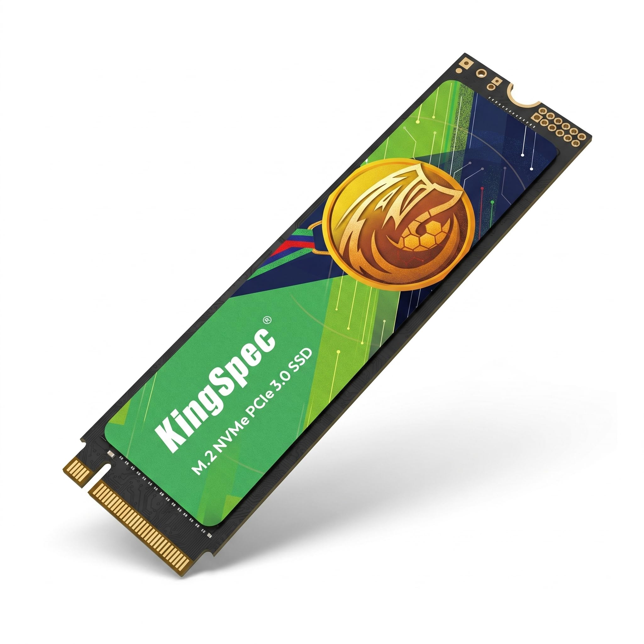 KingSpec SSD M.2 NVMe Gen3 da 512 GB, lettura 3500 MB/s - PCIe 3.0 unità a stato solido interna per laptop, desktop e giochi stagionali di calcio, flash NAND 3D