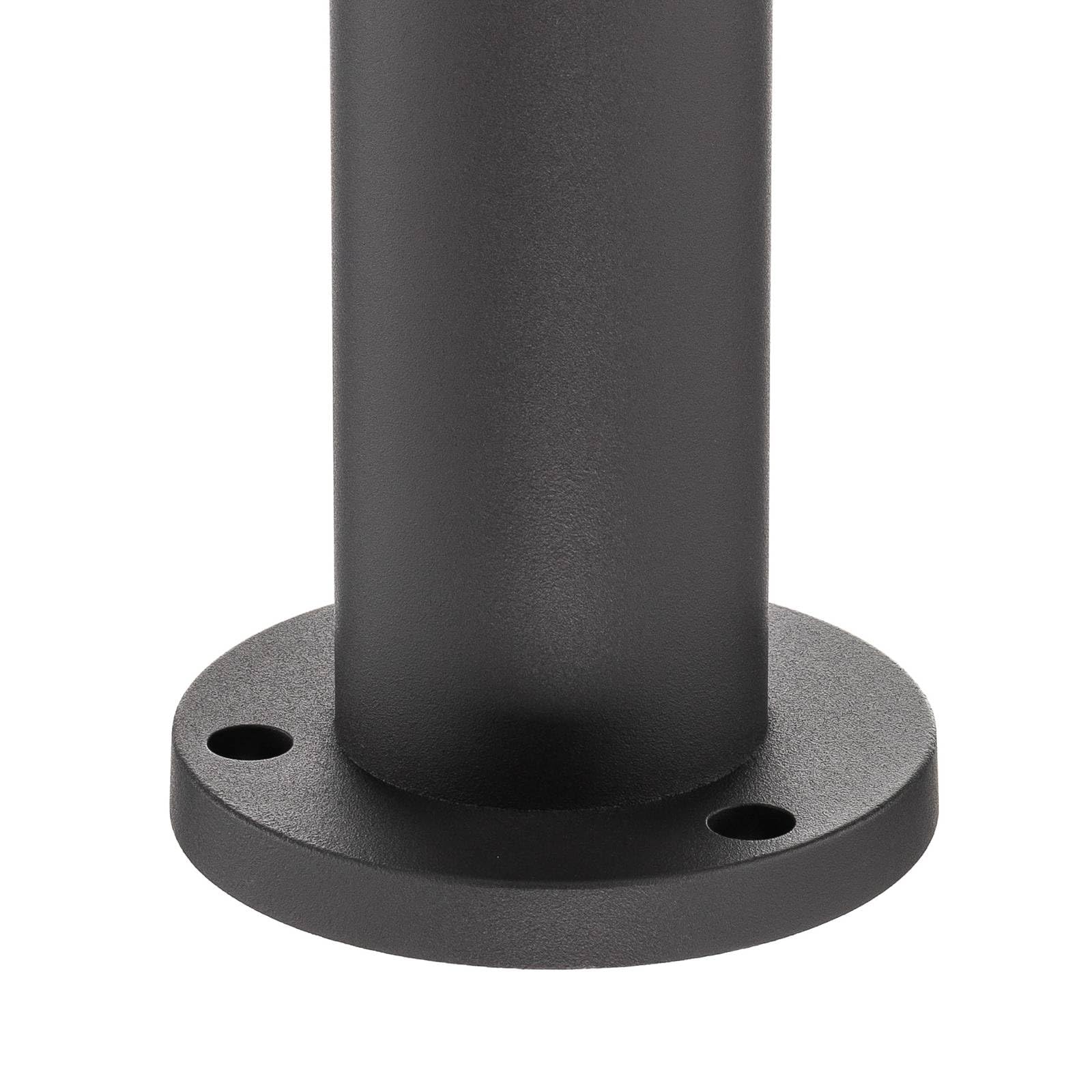 Tulimar lampa zewnętrzna o zmiennej intensywności (nowoczesna) w kolorze czarnym aluminium (1 lampa, do GU10), zacisk oświetleniowy do cokołu