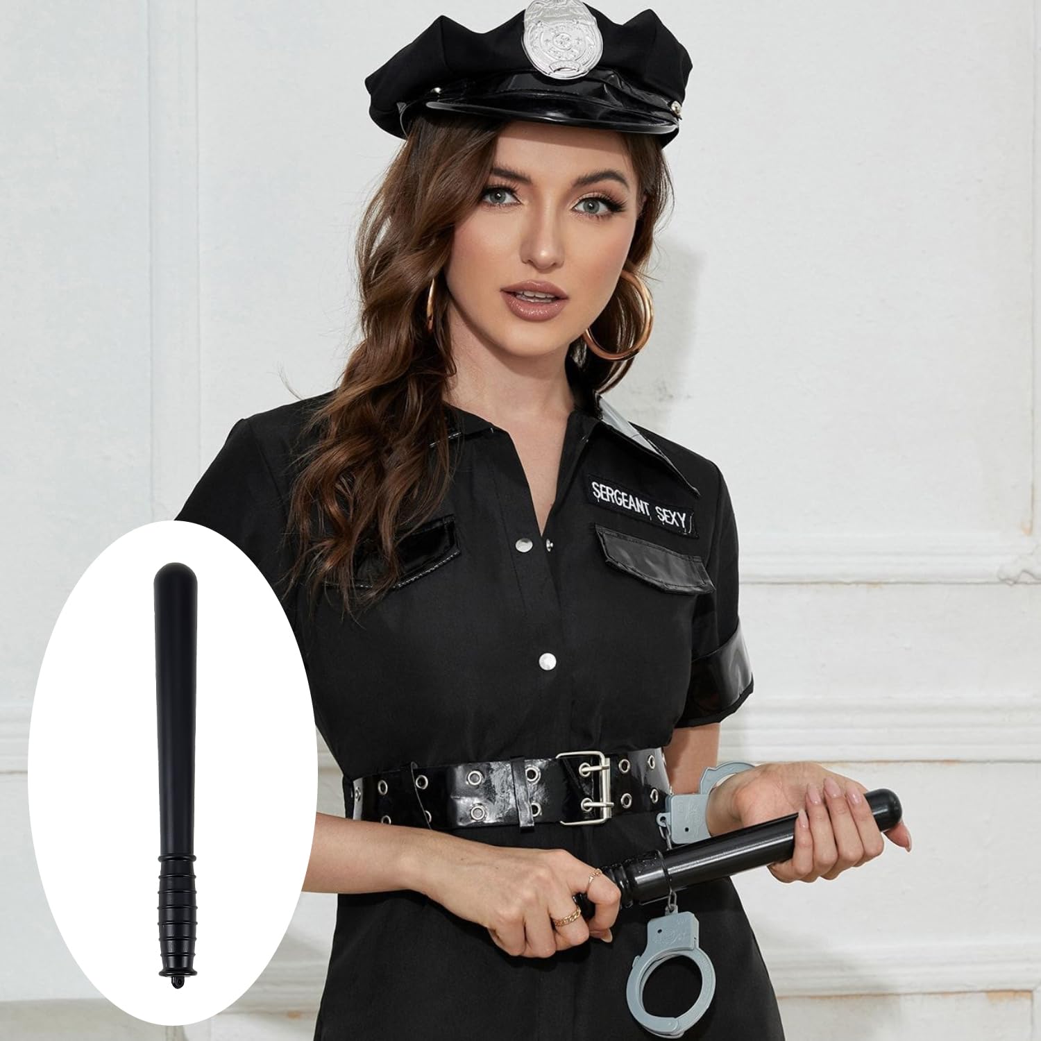 MEISH Police Baton Costume Simulative Baton Police Toy Halloween Baton Party Prop Police Cosplay Accessories for Kids - Image 3
